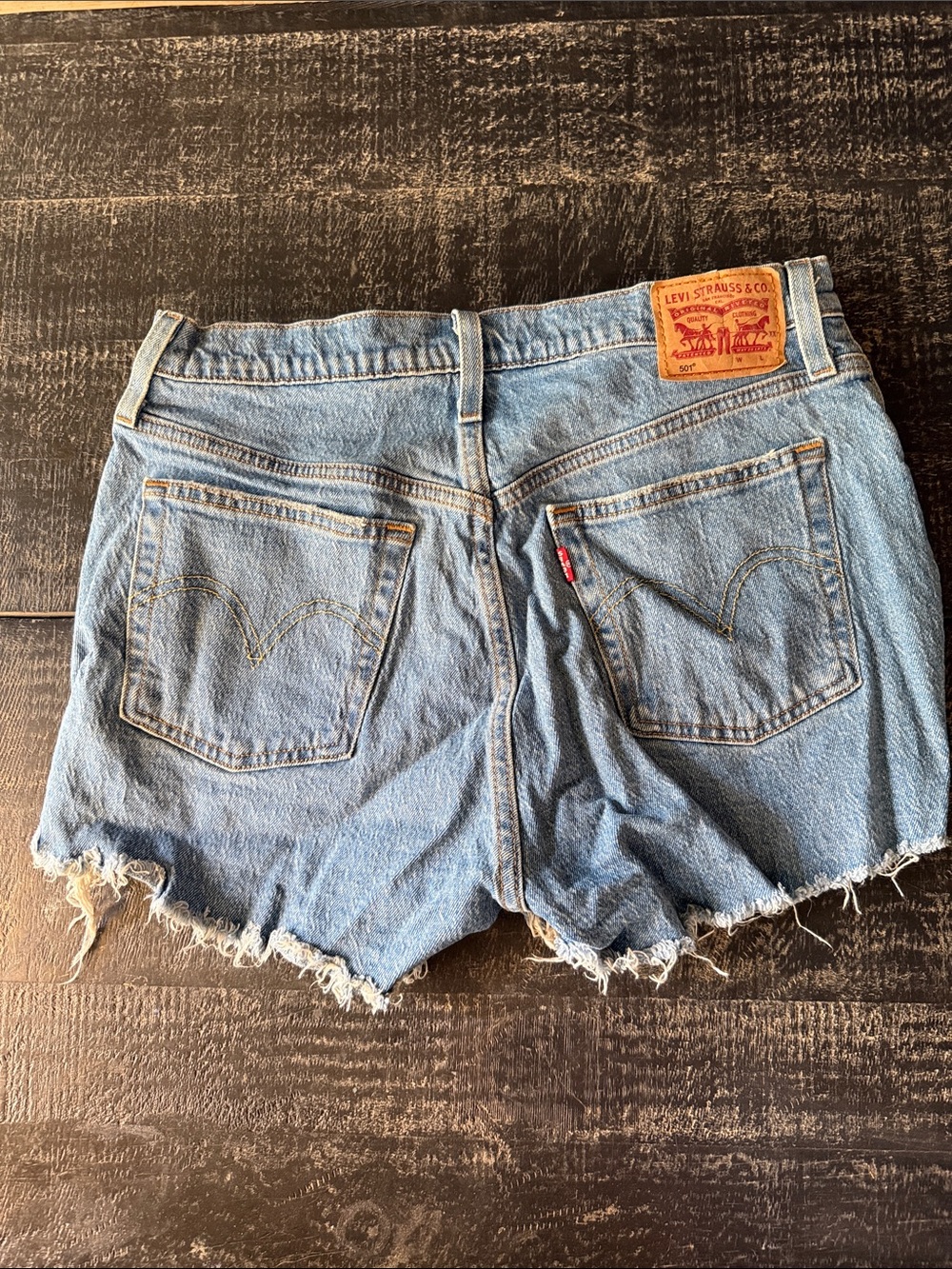 Levi's Women's Light Blue Denim Cutoff Shorts